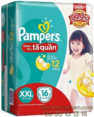 Tã quần Pamper XXL16x8