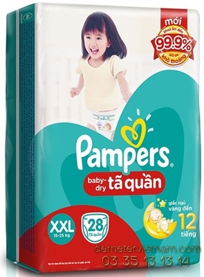 Tã quần Pamper XXL28x4