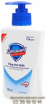 Safeguard nuoc rua tay trang tinh khiet 225ml