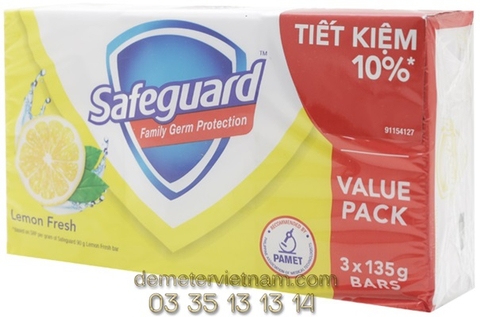 Safeguard xa phong cuc chanh thom mat 135g (combo 3)