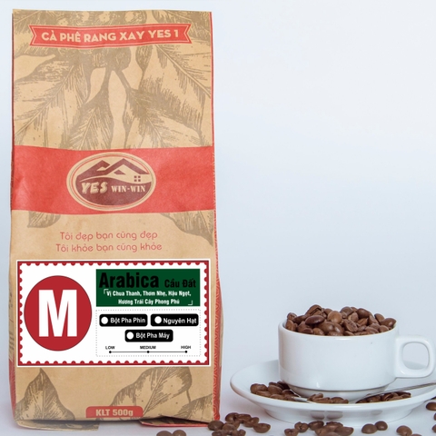 Cà phê Arabica Cầu Đất Nguyên Chất 100% hậu vị ngọt thơm quyến rũ  Pha Máy - Cold Brew - Yeswinwin