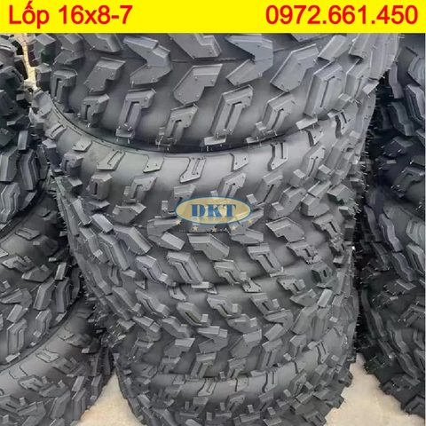 Lốp (vỏ) 16x8.00-7 dành cho xe điện sân Golf, xe điện khu du lịch, ATV