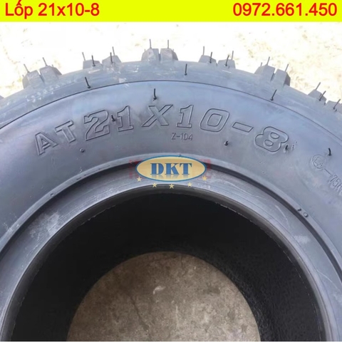 Lốp (vỏ) xe Gofl (xe điện) 21x10-8-Uy tín DKT