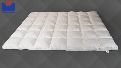 Tấm nệm bông Topper Microfiber giả lông vũ TMB01 Đệm Việt Pháp