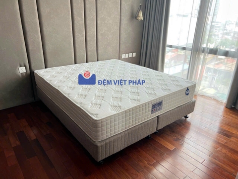 Divan kệ giường gỗ 28cm vải xốp DV02 Đệm Việt Pháp