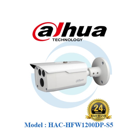 Camera HDCVI 2.0MP thân trụ DAHUA DH-HAC-HFW1200DP-S5