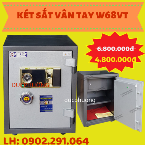 Két sắt việt tiệp W68VT khóa vân tay chính hãng