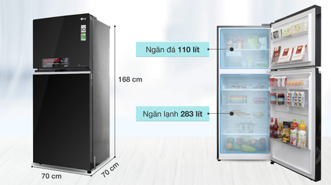 Tủ lạnh LG Inverter 393 lít GN-L422GB