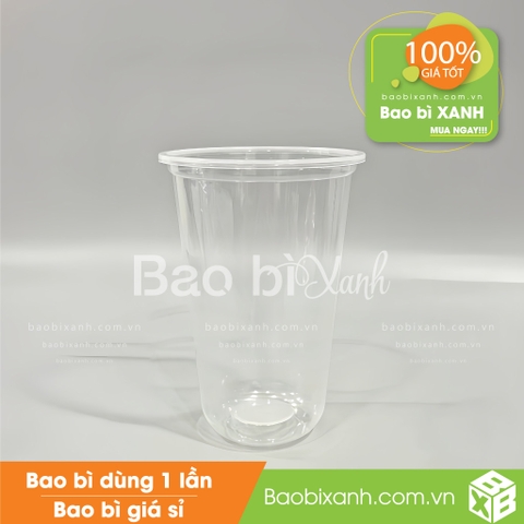 Ly nhựa đáy bầu 600ml