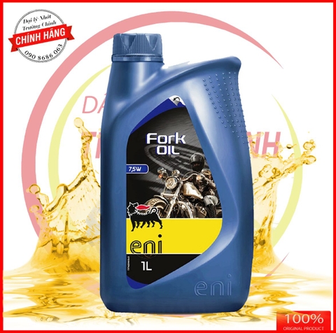 Dầu phuộc nhún Eni Fork Oil 7,5W 1L hàng nhập Ý