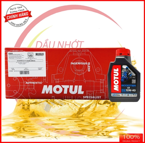 Thùng Nhớt Motul Scooter Le 10W40 dành cho xe ga