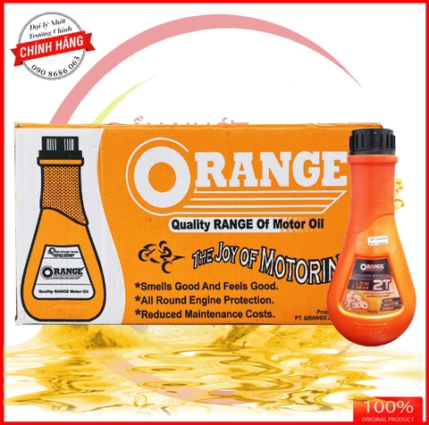 Thùng Nhớt thơm 2T ORANGE 700ml không khói nhập khẩu Indonesia