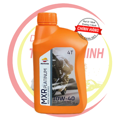 Nhớt Repsol MXR Platium 10W40 dành cho xe số, tay côn