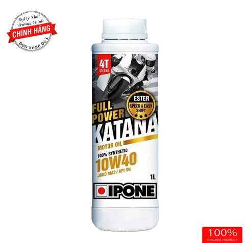 Nhớt IPONE Katana Synthetic 10W40 dành cho moto, phân khối lớn nhập khẩu Pháp