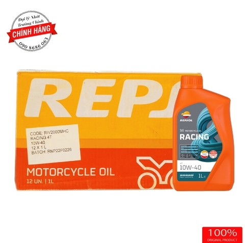 Thùng Nhớt Repsol Racing 10W40 mẫu mới năm 2022