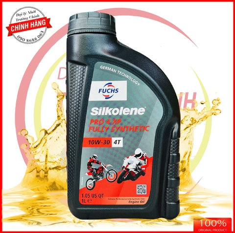 Nhớt Fuchs Silkolene Pro tổng hợp 100% 10W30 Châu Âu
