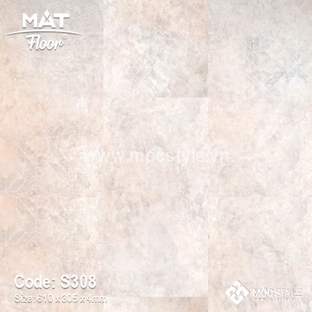 Sàn nhựa giả đá 4mm - Sàn nhựa Matfloor S308