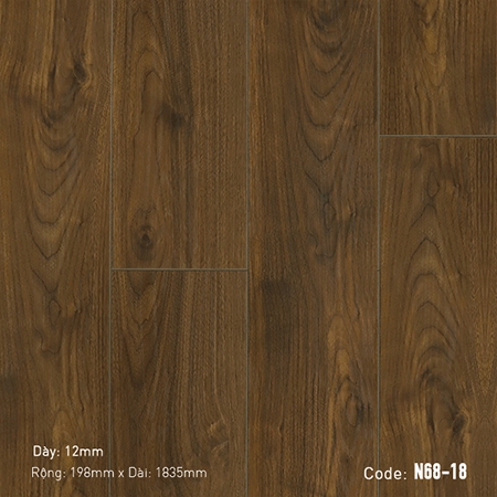  - Sàn gỗ cao cấp Dream Lux N68-18 - Cốt đen chống ẩm