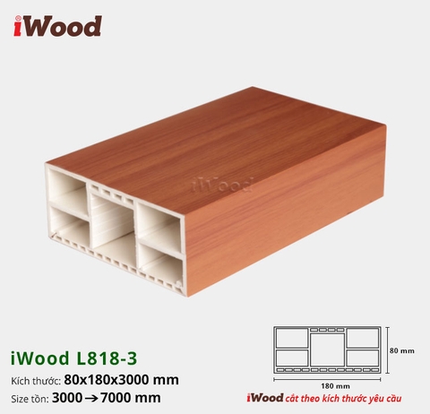  - Lam nhựa giả gỗ iWood L818-3