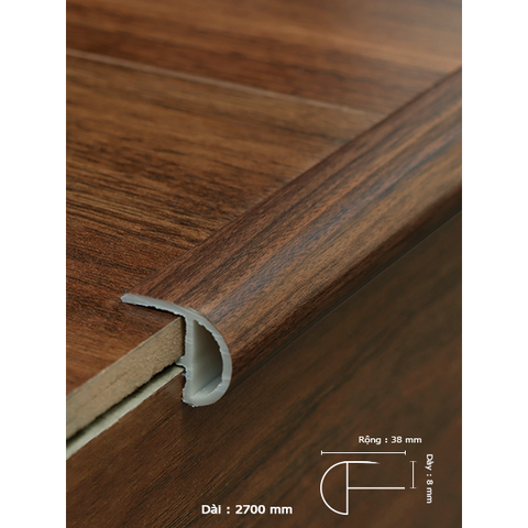 Phụ kiện sàn gỗ - Nẹp cầu thang nhựa 006