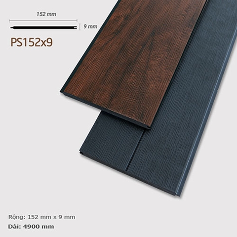 Gỗ nhựa ngoài trời UltrAwood - Ốp tường gỗ UltrAwood PS152x9 Morado - 7004