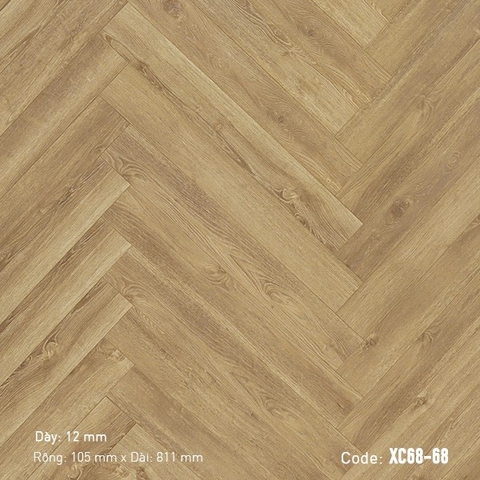 Sàn gỗ giá rẻ - Sàn gỗ xương cá 3K Vina XC68-68