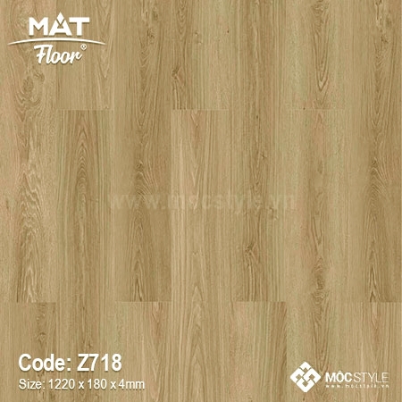 Sàn nhựa giả gỗ Matfoor 4mm - Sàn nhựa Matfloor Z718