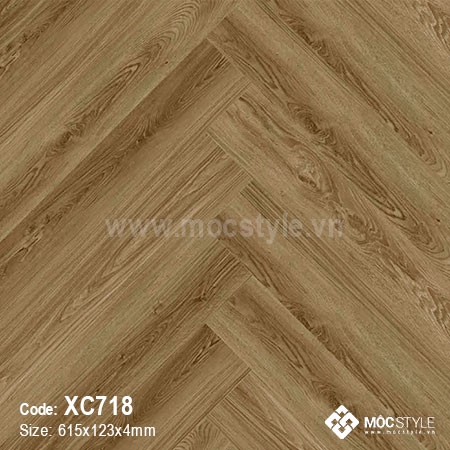 Sàn nhựa hèm khóa Matfloor - Sàn nhựa xương cá Matfloor XC718