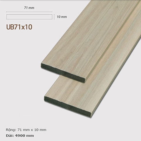 Gỗ nhựa ngoài trời UltrAwood - Ốp tường gỗ UltrAwood UB71x10 Smoke