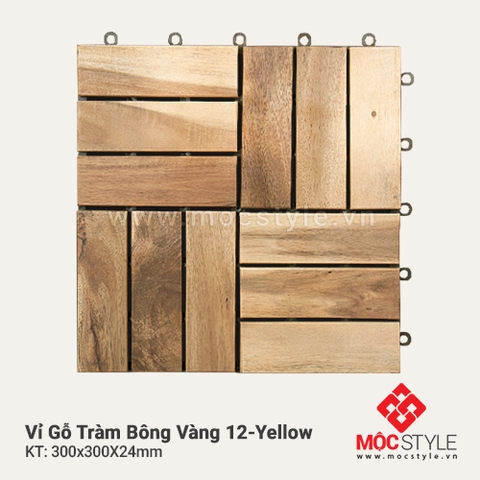  - Vỉ gỗ Tràm Bông Vàng 12 Yellow