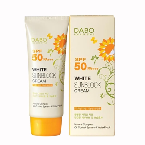 KEM CHỐNG NẮNG DABO WHITE SUNBLOCK CREAM SPF50 PA+++