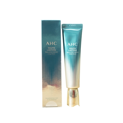 Kem Mắt AHC Ageless Real Eye Cream For Face Mini 12ml Xanh