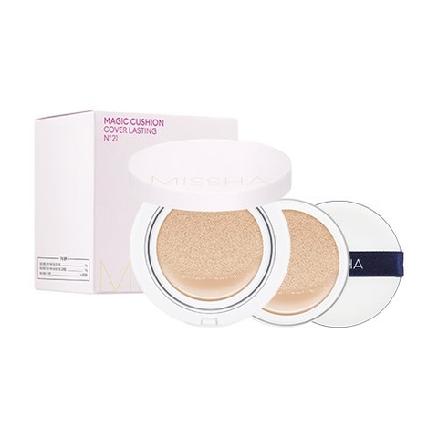 PHẤN NƯỚC CHE PHỦ TỐT MISSHAM MAGIC CUSHION SPF 50 + PA+++ (1 LÕI) VỎ HỒNG