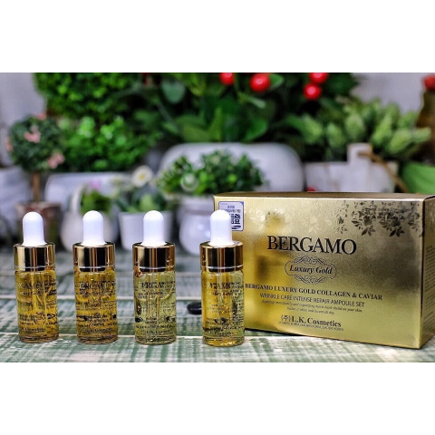 SERUM CHỐNG LÃO HÓA DA BERGAMO LUXURY GOLD CAVIAR HÀN QUỐC