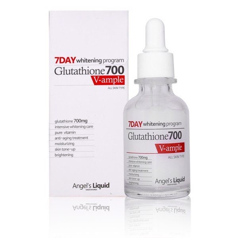 SERUM TRẮNG DA MỜ THÂM NÁM 7 DAY WHITENING PROGRAM GUTATHIONE 700V AMPLE