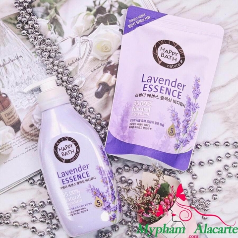 SỮA TẮM HOA OẢI HƯƠNG HAPPY BATH NATURAL LAVENDER ESSENCE