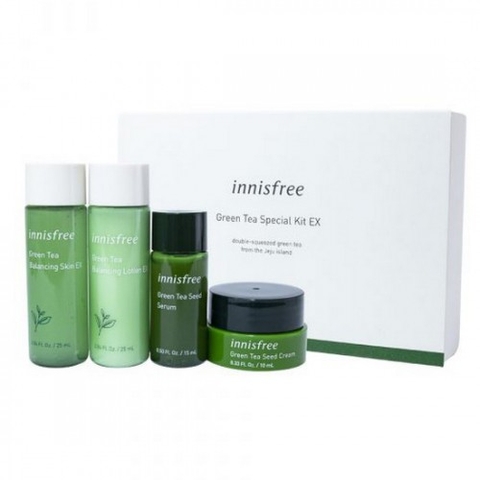 BỘ KIT TRÀ XANH INNISFREE GREEN TEA SPECIAL SET 4 MÓN