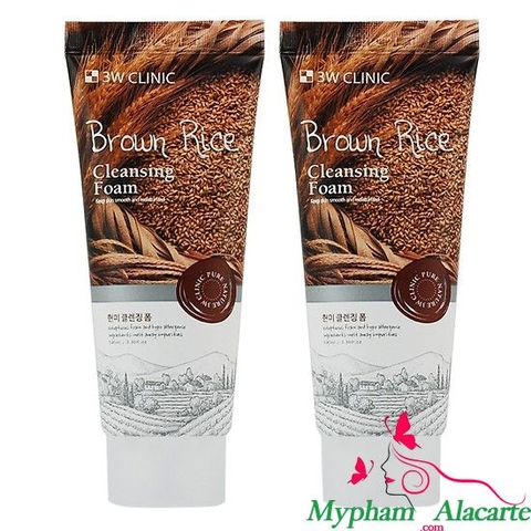 SỮA RỬA MẶT GẠO BROWN RICE FOAM CLEANSING-3W CILINIC