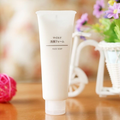 SỮA RỬA MẶT TẠO BỌT MUJI FACE SOAP NHẬT BẢN 120G