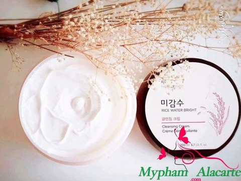 Kem Tẩy Trang Gạo Rice Water Bright Cleansing Cream – The Face Shop- 200ml