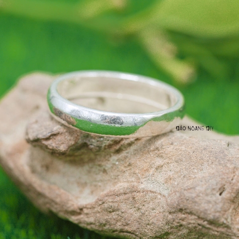 Nhẫn Bạc Tròn Trơn