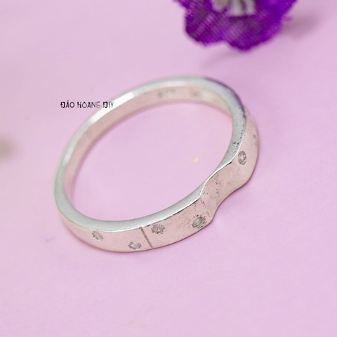 Nhẫn Bạc Cặp Đôi Nam Nữ Đính Đá N2408300031