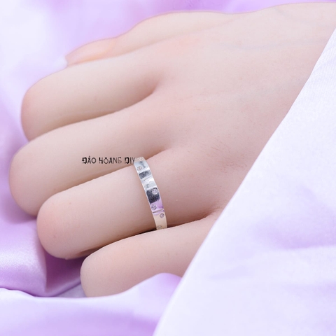 Nhẫn Bạc Cặp Đôi Nam Nữ Đính Đá N2408300031