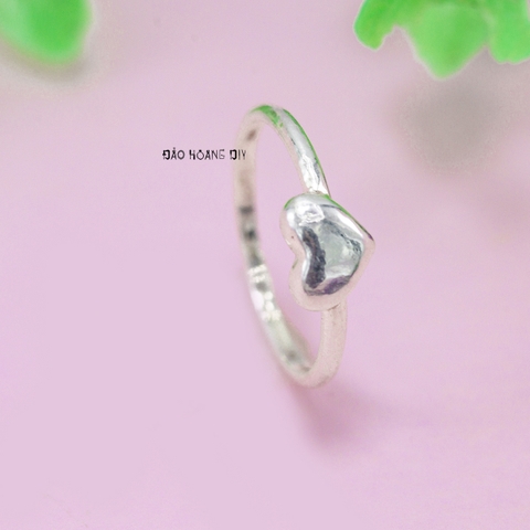 Nhẫn Bạc Trẻ Em Hình Trái Tim N2409040049