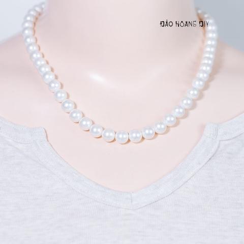 Vòng Cổ Ngọc Trai Nữ Size 9 Ly D2411120059