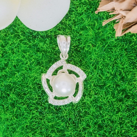 Mặt Dây Chuyền Bạc Nữ Hoa 5 Cánh Ngọc Trai Xinh Xắn M2412170108