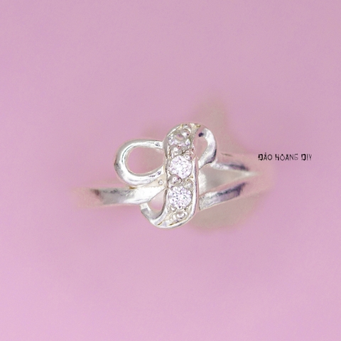 Nhẫn Bạc Trẻ Em Hình Chữ Cái N2409040048