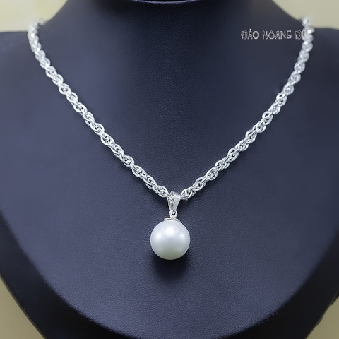Mặt Dây Chuyền Bạc Nữ Ngọc Trai Đơn Giản Tinh Tế M2412170107