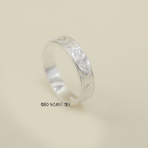 Nhẫn Bạc Cặp Đôi Nam Nữ Hình Con Cá Chữ Love N2408300035