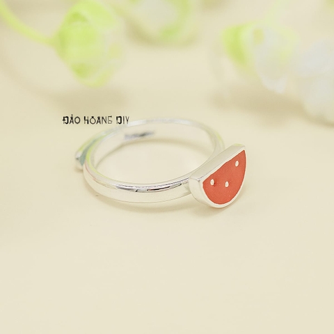 Nhẫn Bạc Trẻ Em Miếng Dưa Hấu Xinh Xắn Free Size N2412070012